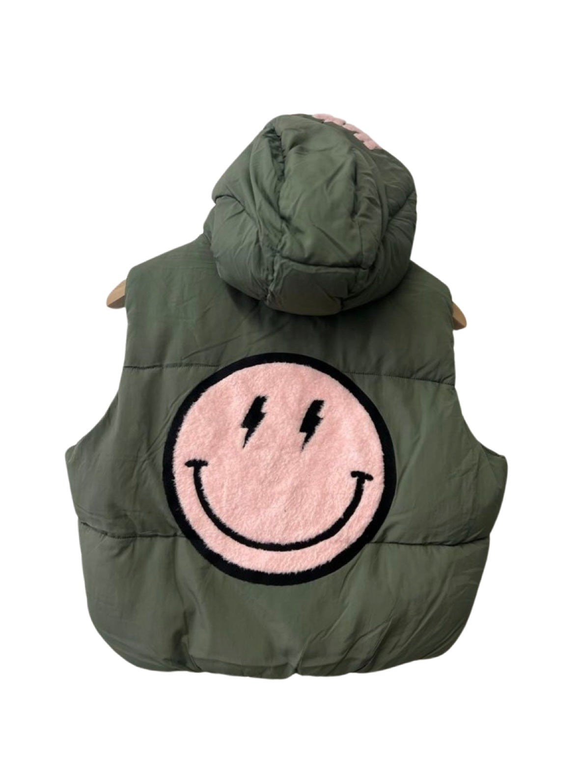 Happy Vest, Sage & Pink
