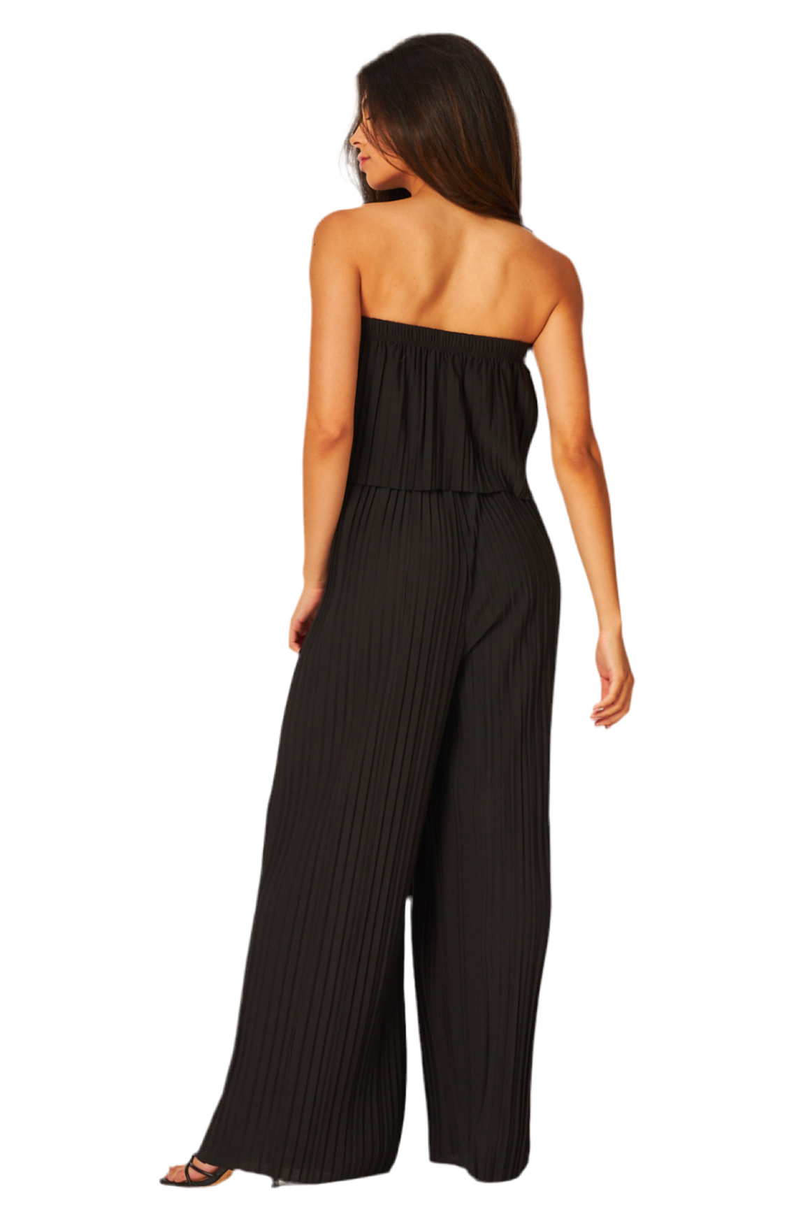 Strapless Pleated Jumpsuit
