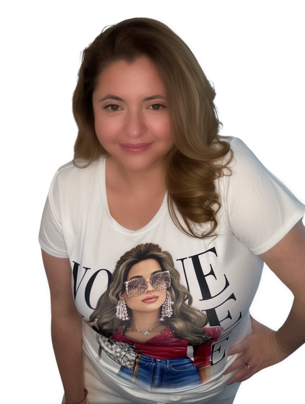 Vogue 3 Graphic Top, Plus Size