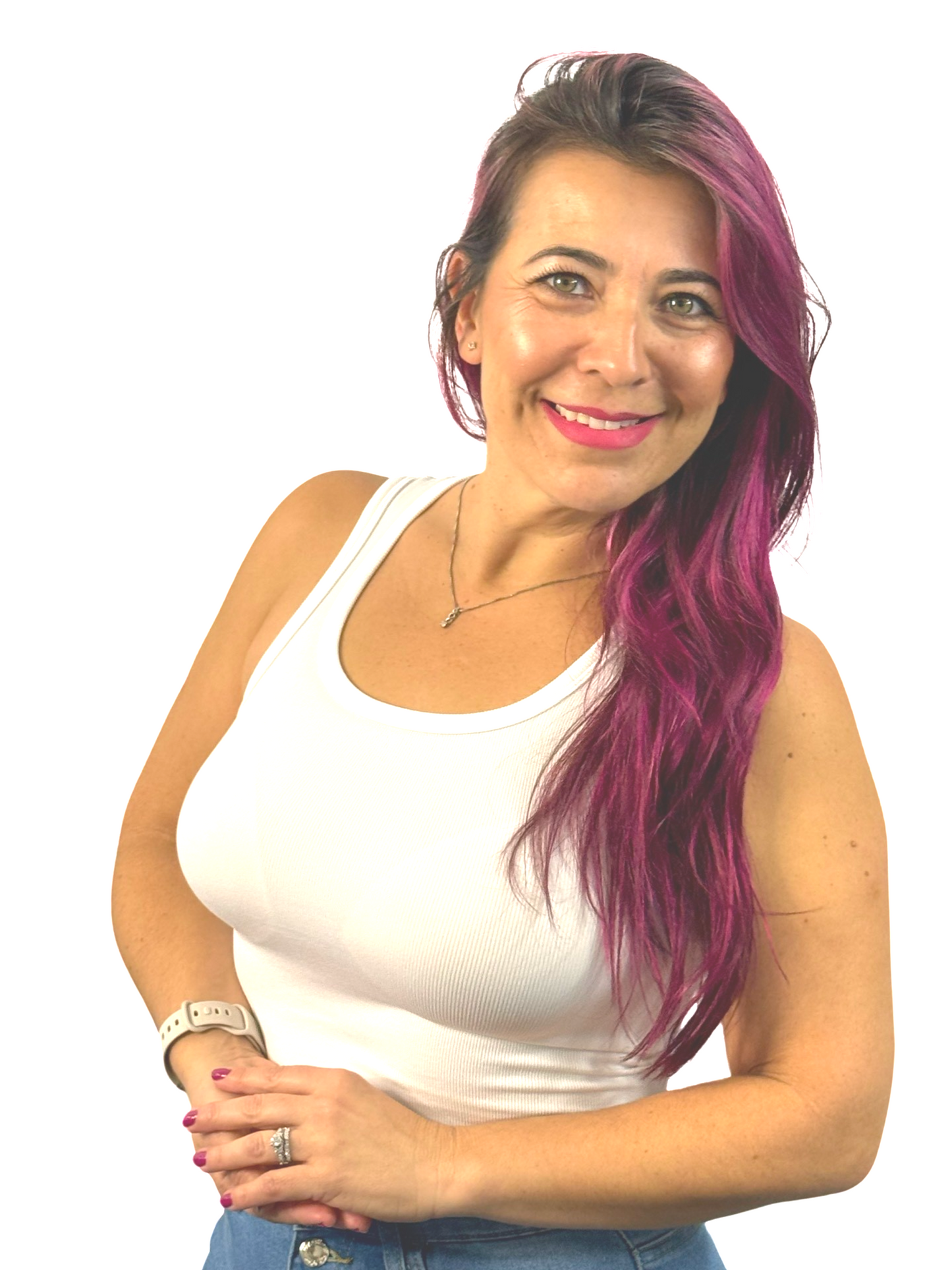 White Square Neck Crop Top