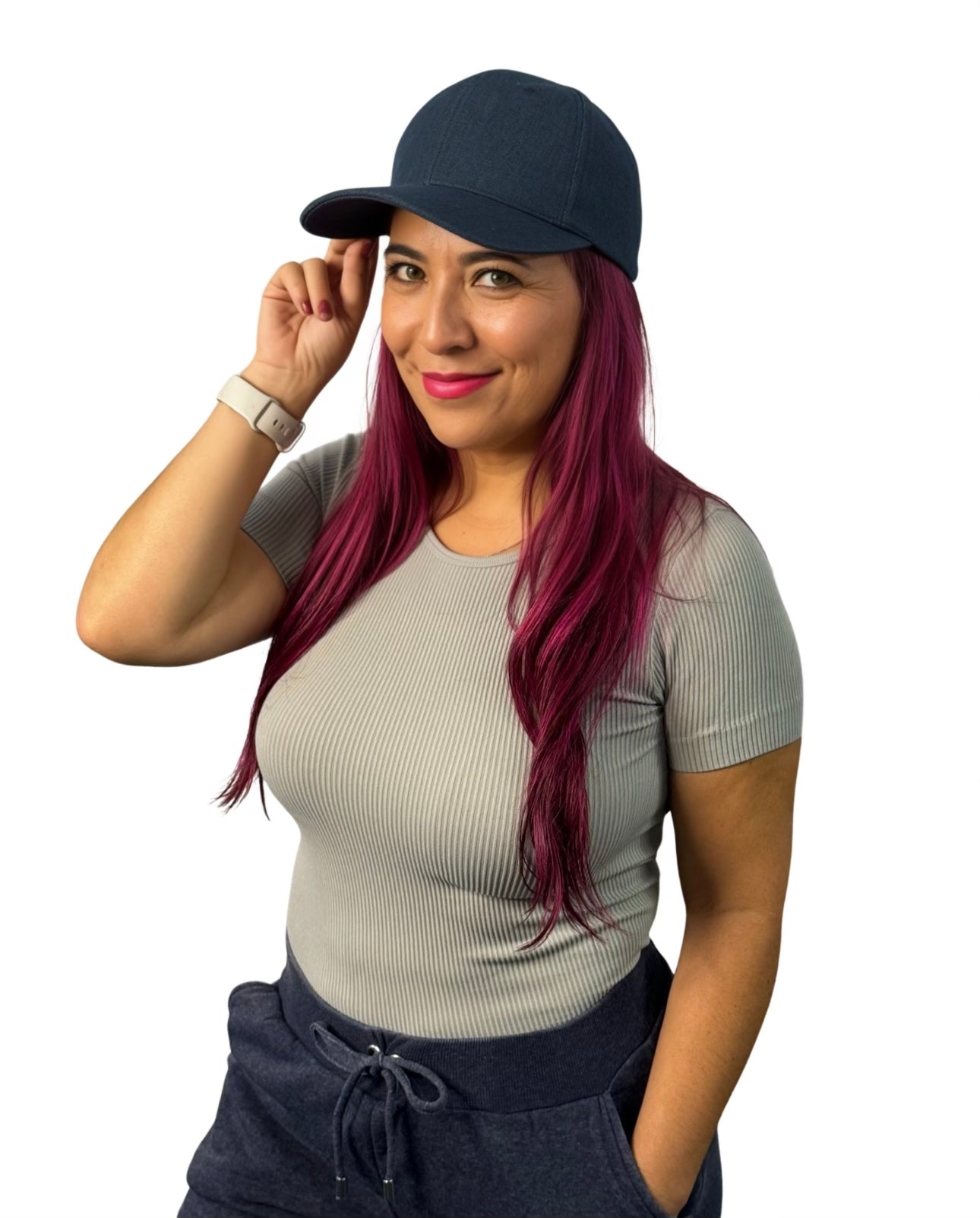Light Grey Seamless Ribbed Short Sleeve Top