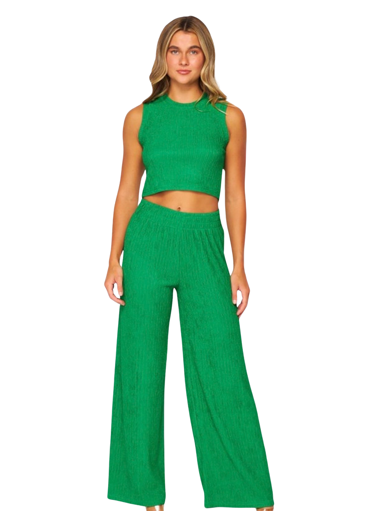 Pleated Two Piece Set