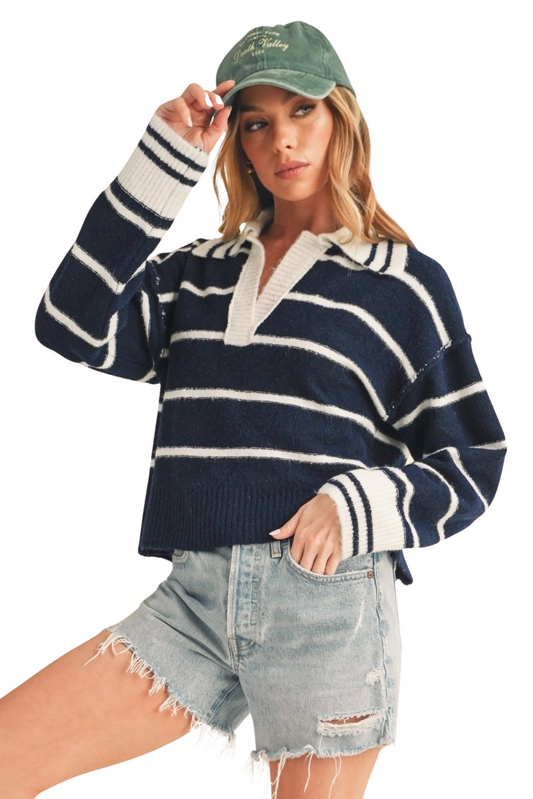 Classic Striped Knit Sweater