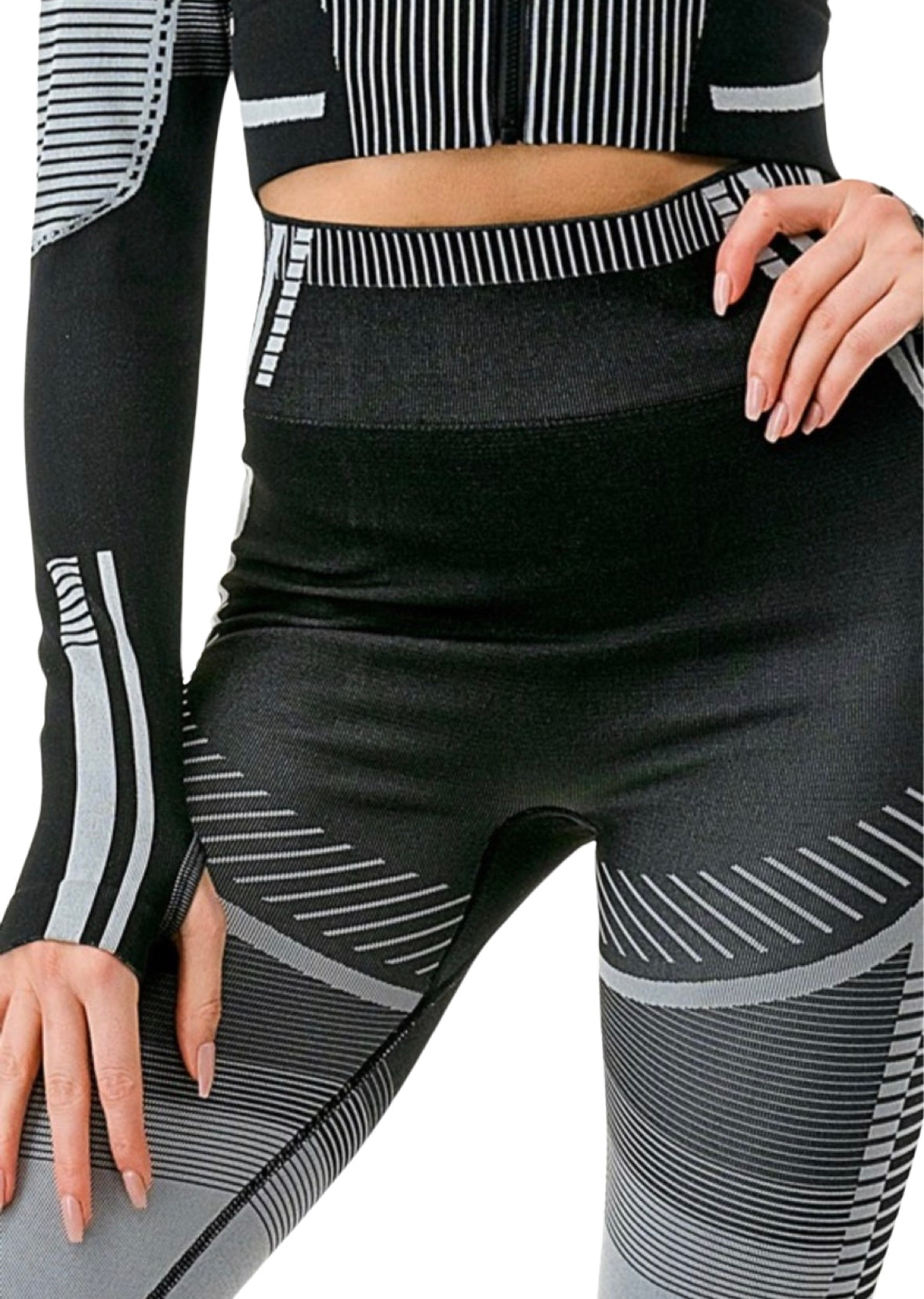 Active Zip Up Two Piece Set