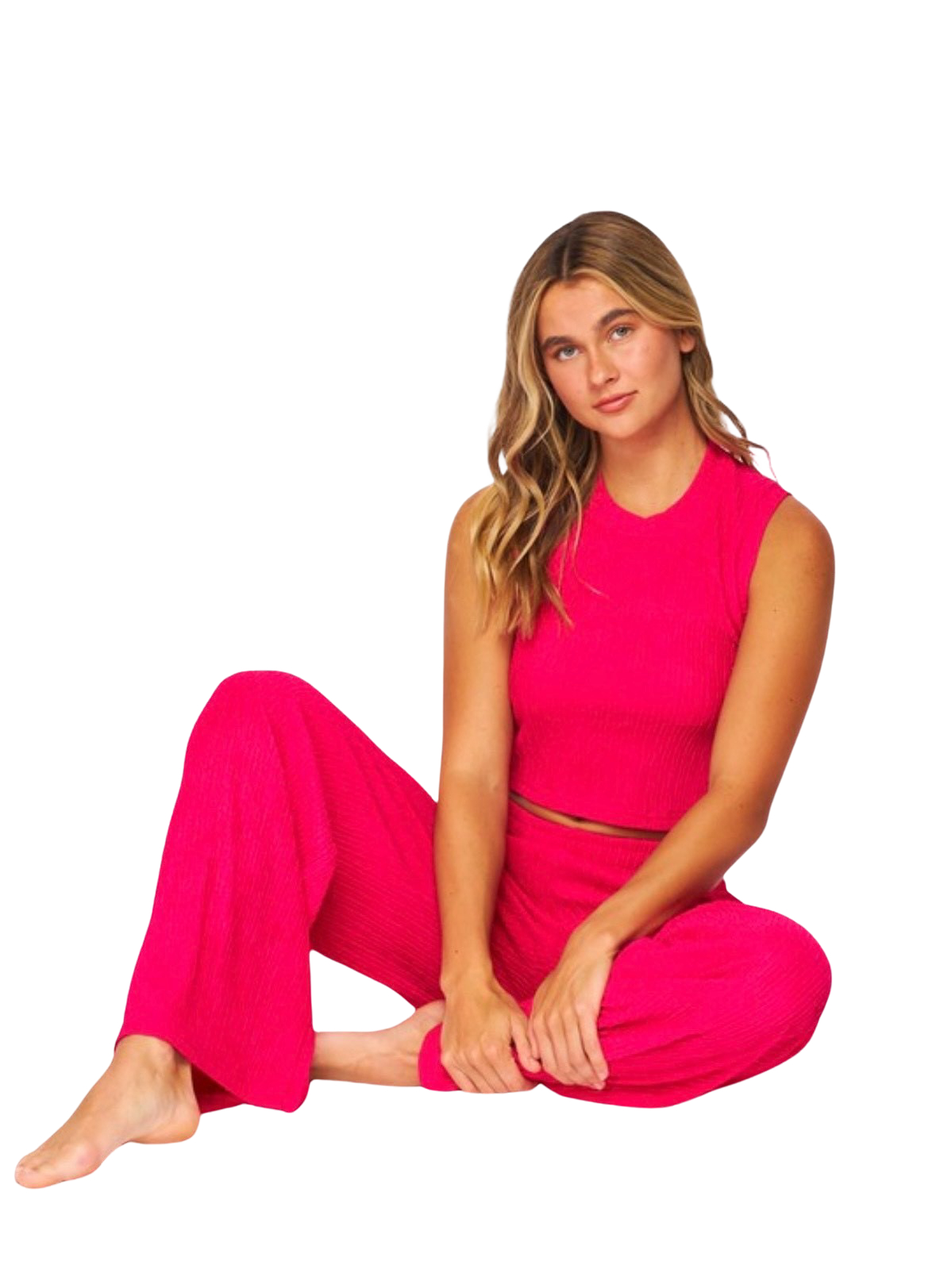 Pleated Two Piece Set