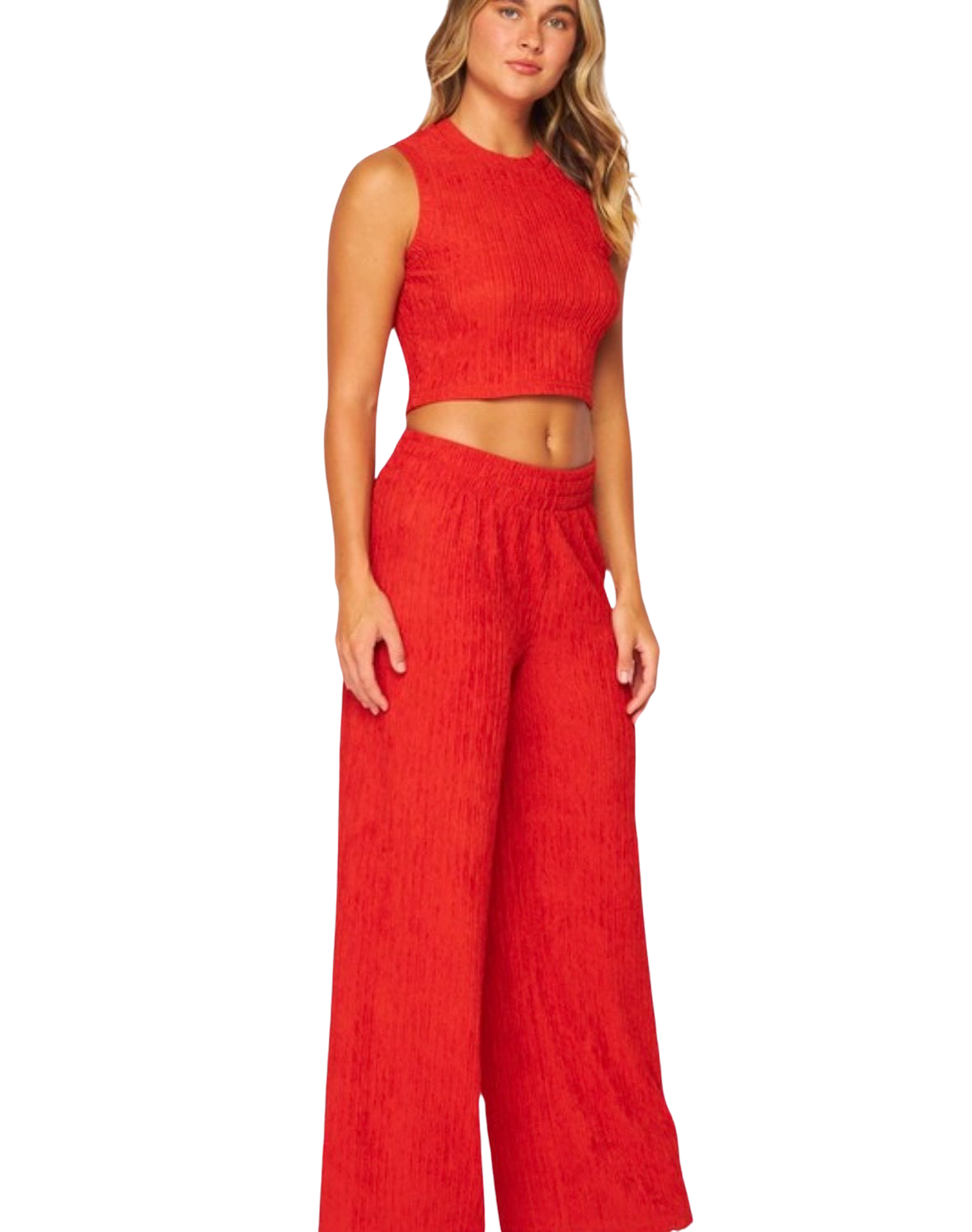Pleated Two Piece Set