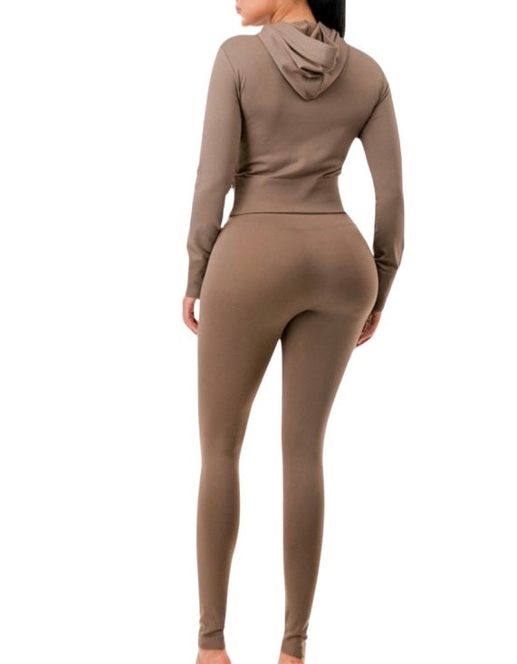 Mocha Two Piece Set