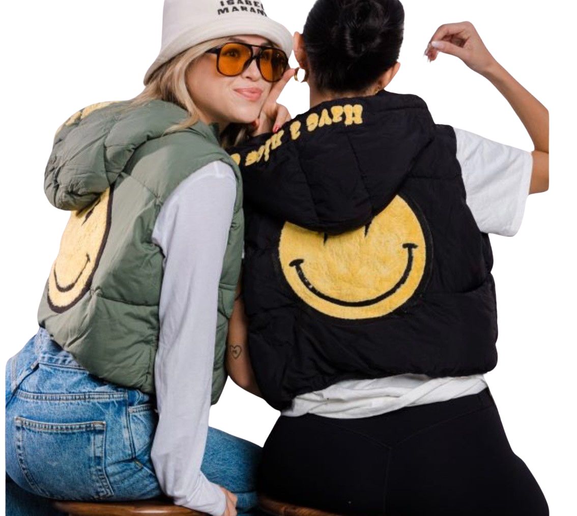 Happy Vest, Sage & Yellow