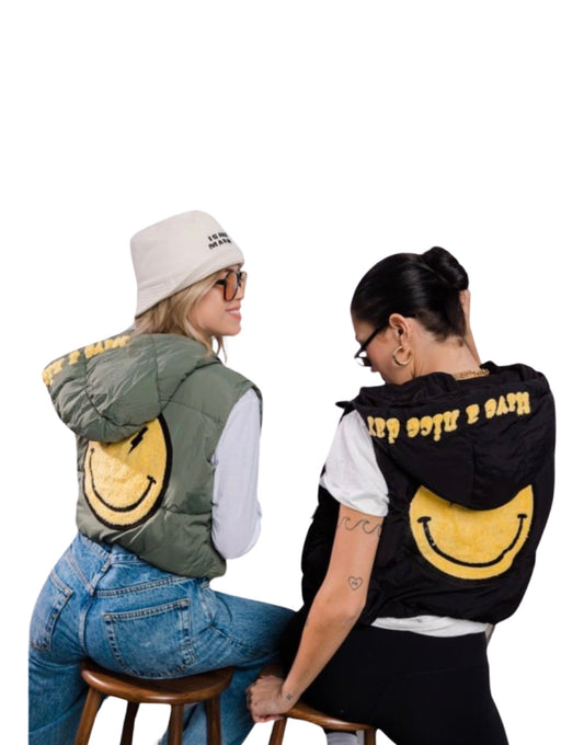 Happy Vest, Sage & Yellow