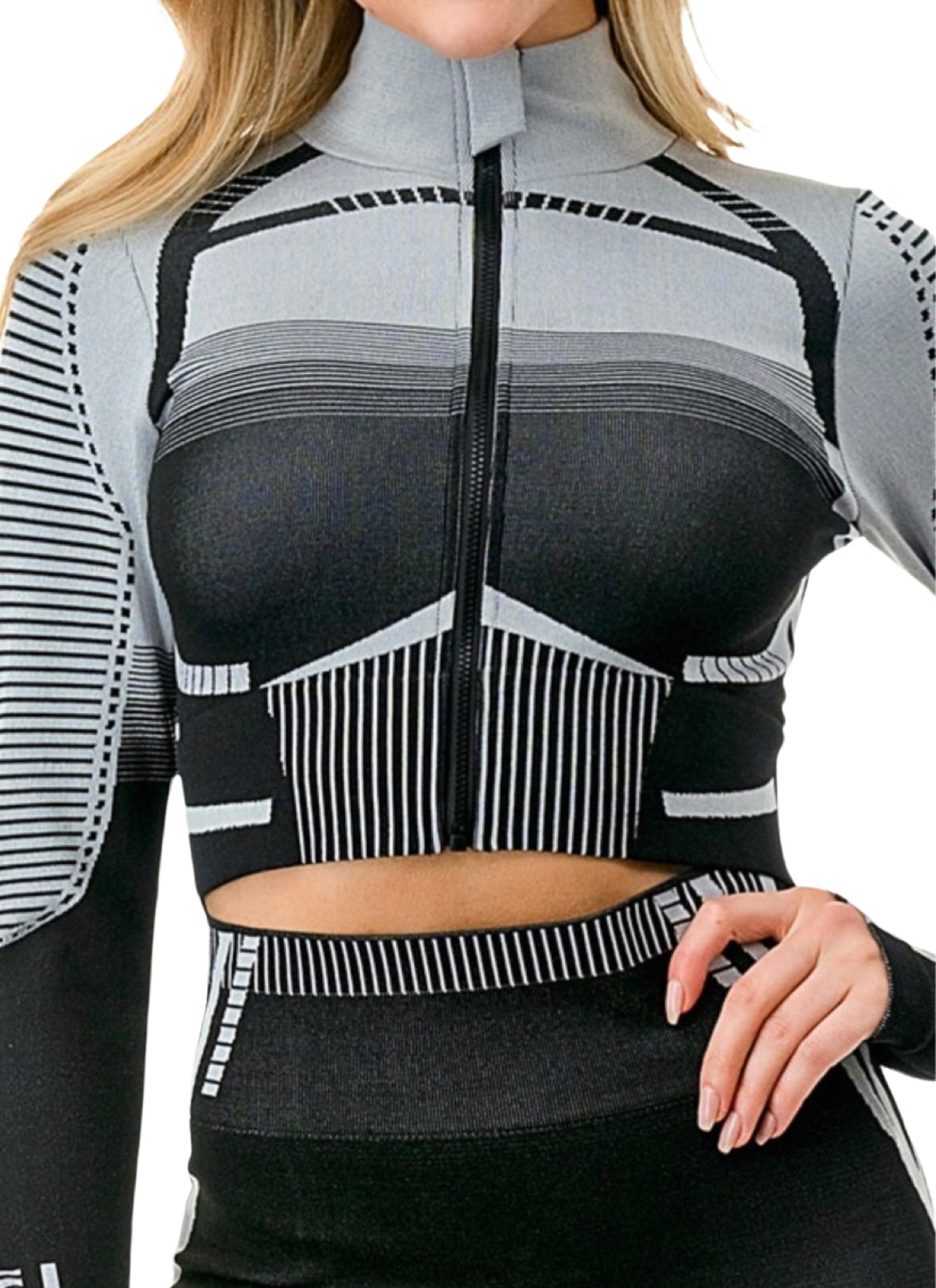 Active Zip Up Two Piece Set