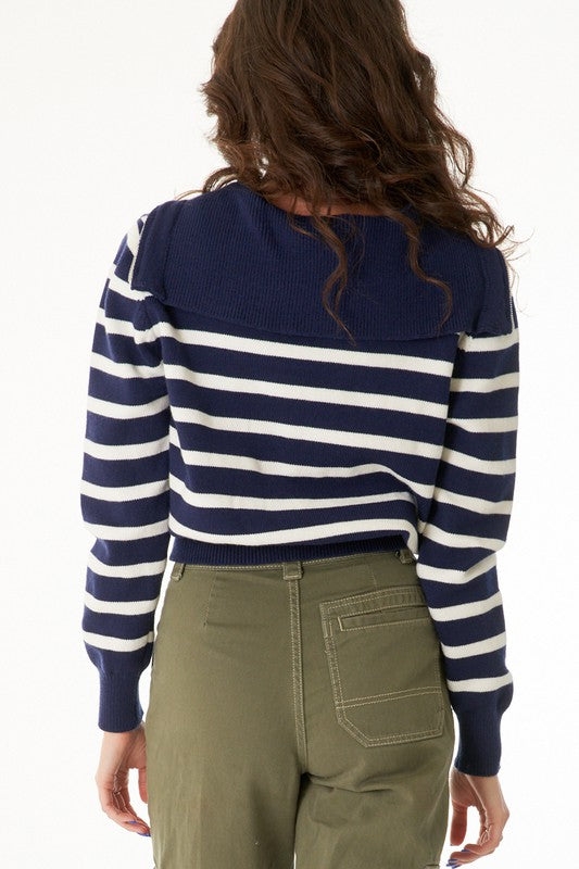 Sailor Collar Sweater