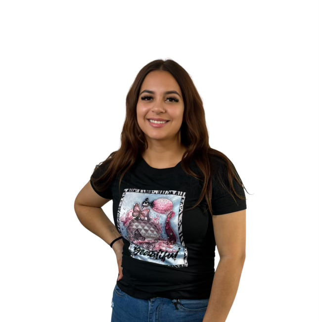 Juniors Beautiful Graphic Top