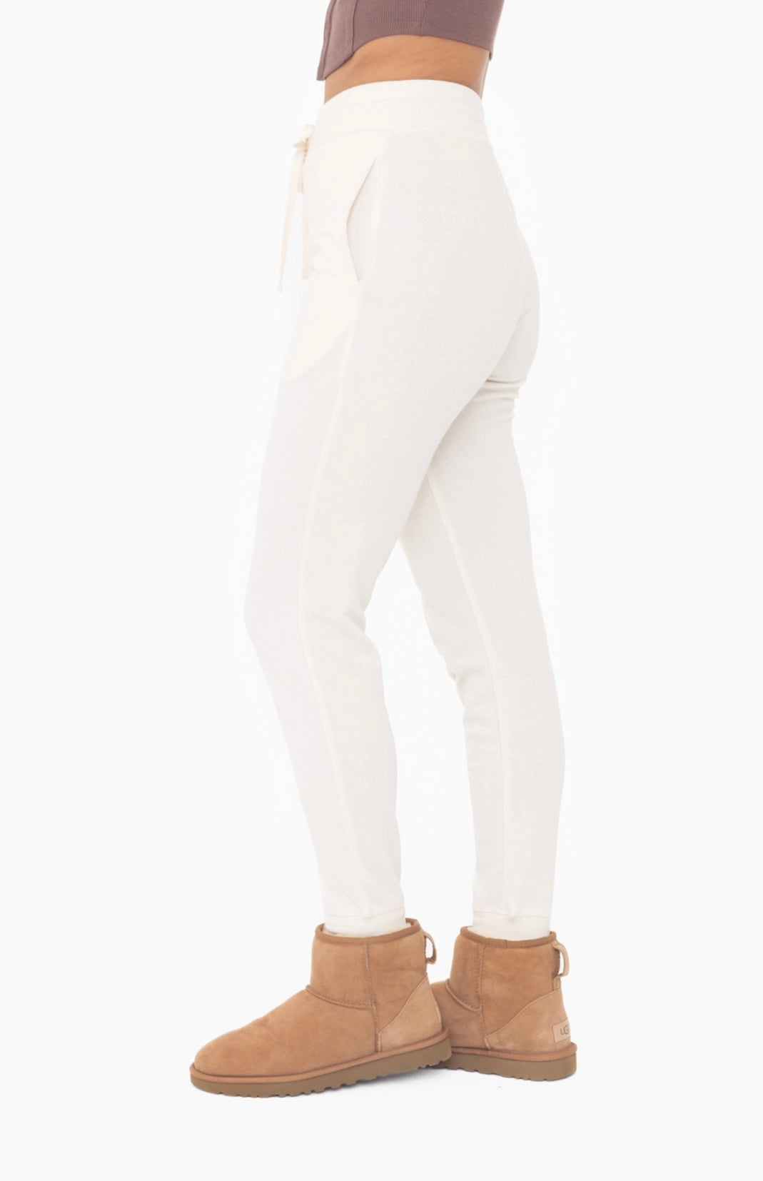 French Terry Cuffed Skinny Joggers